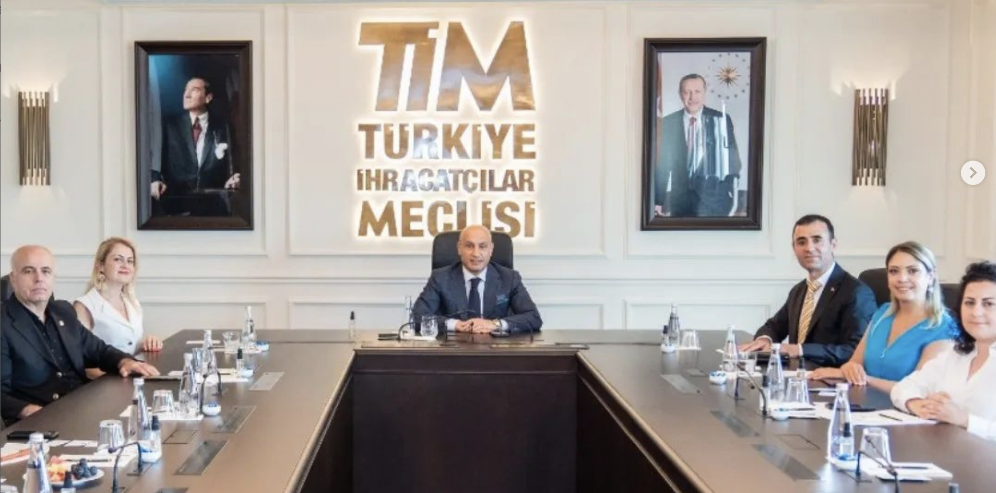 TÜRKİYE İHRACATÇILAR MECLİSİ BAŞKANI MUSTAFA GÜLTEPE İLE TOPLANTI GERÇEKLEŞTİRİLDİ