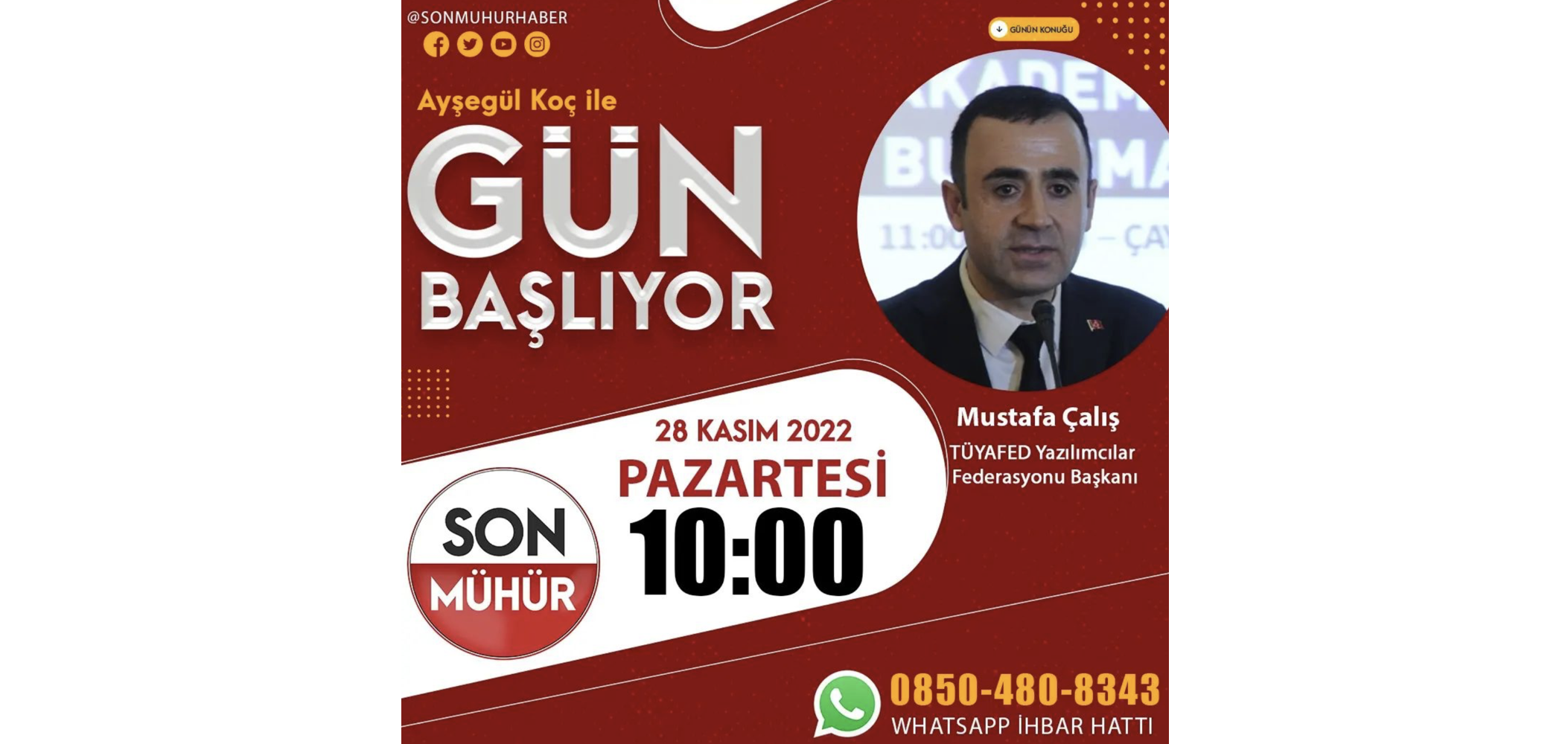 TÜYAFED Başkanı Mustafa Çalış, Son Mühür Haber’de Canlı Yayında