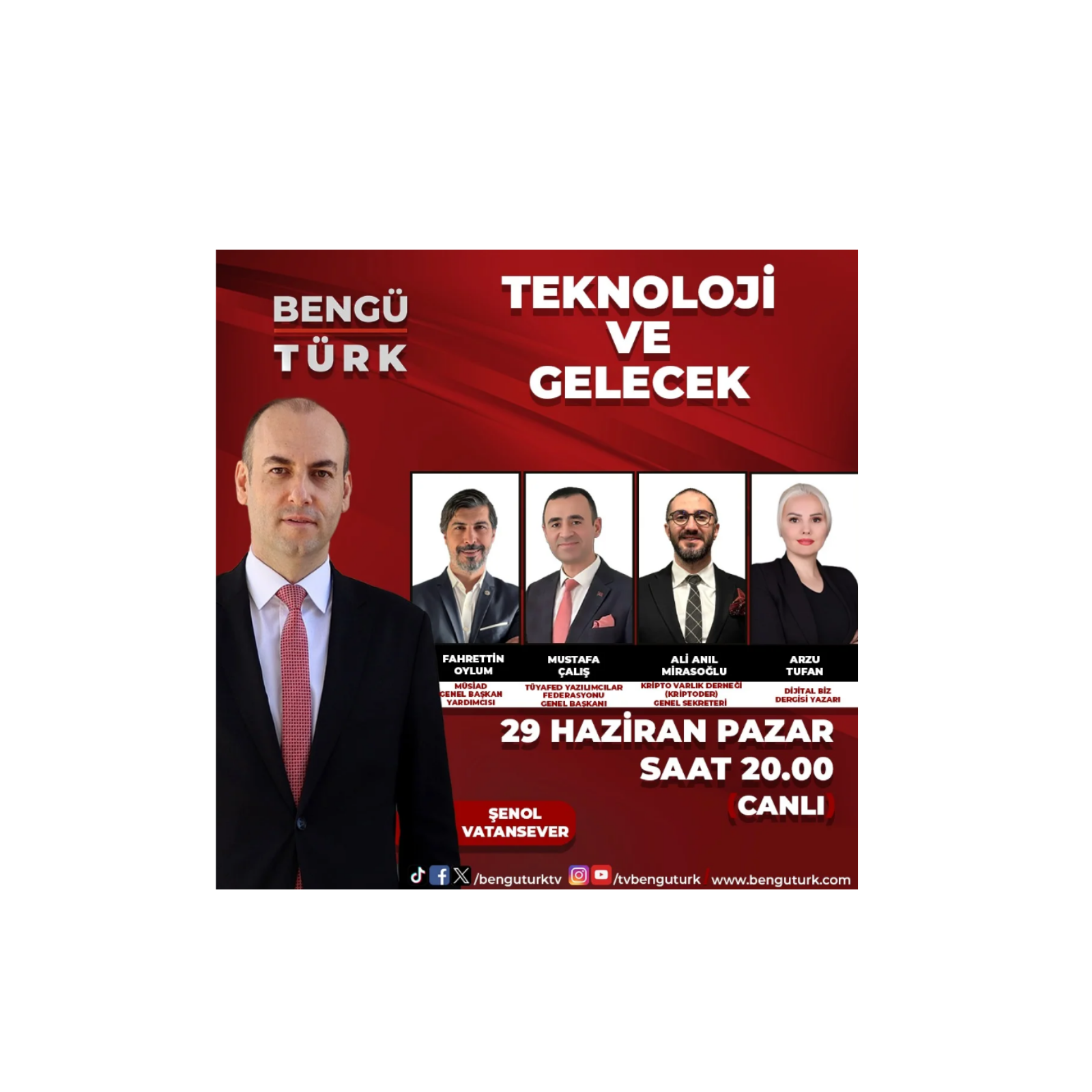 Teknoloji ve Gelecek: Tüyafed Başkanı Mustafa Çalış ve Şenol Vatansever Bengü Türk TV'de Gündemi Değerlendird