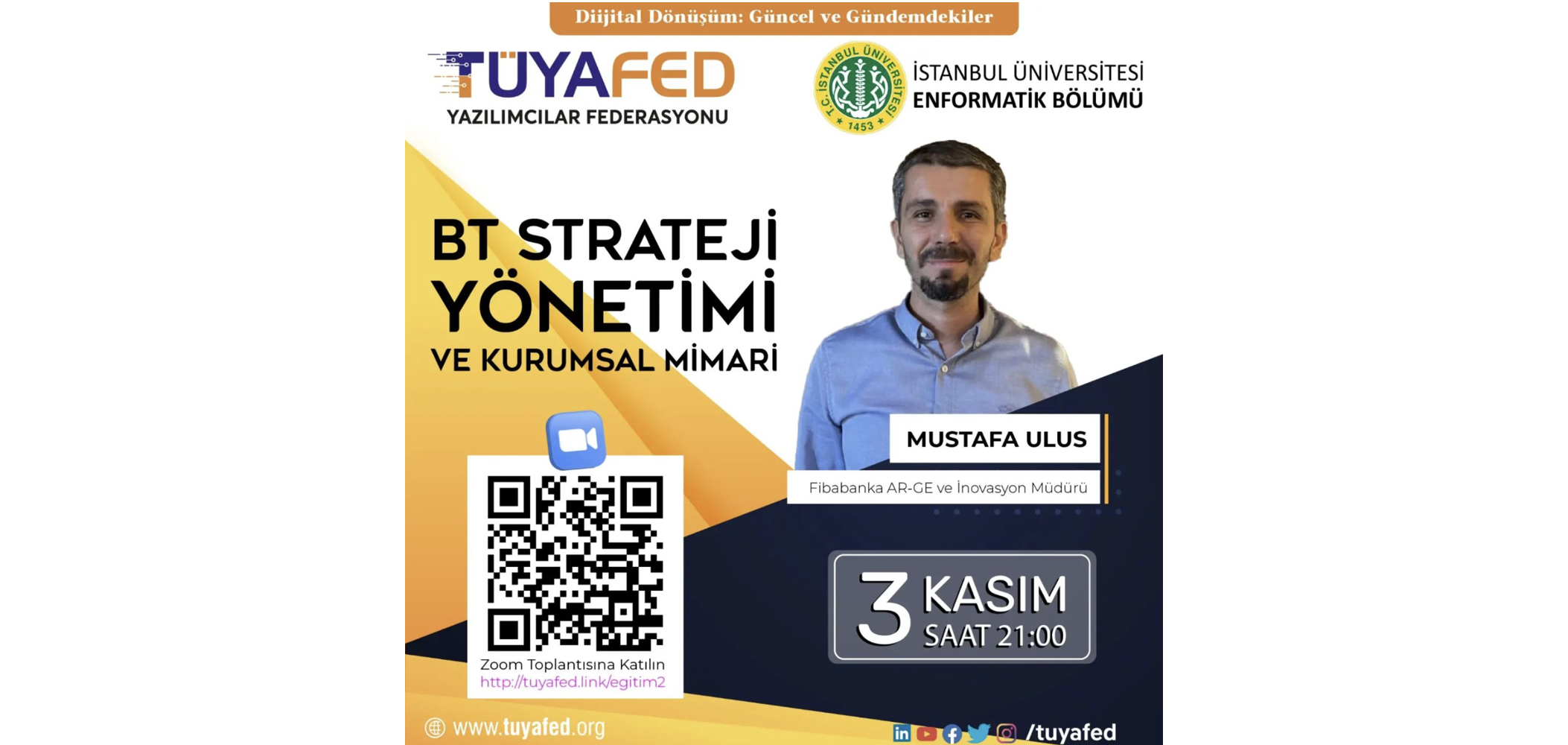 TÜYAFED &amp; İstanbul Üniversitesi: BT Stratejisi ve Mimari Eğitimi