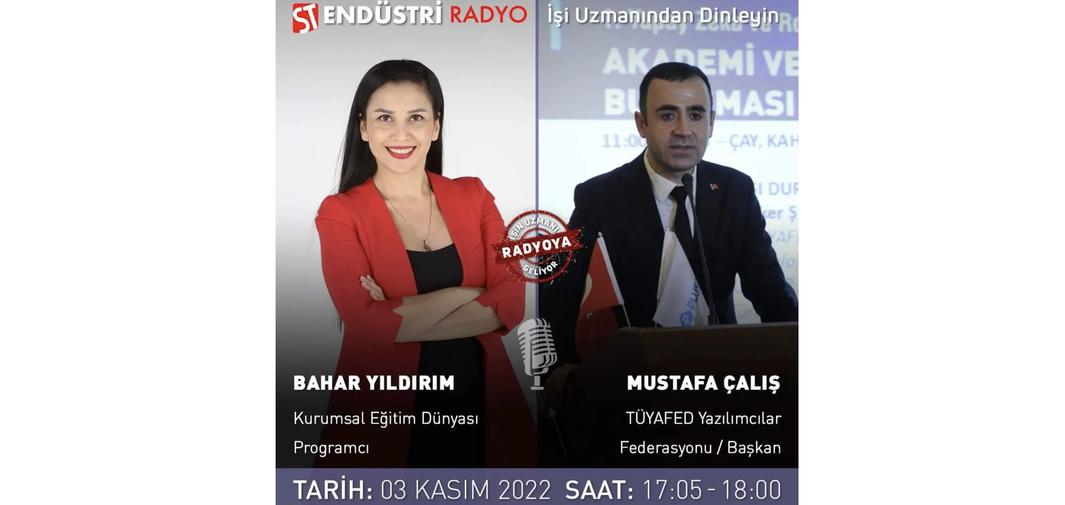 TÜYAFED Başkanı Mustafa Çalış, ST Endüstri Radyo’da!