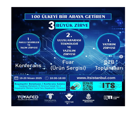 TÜYAFED Yazılımcılar Federasyonu olarak 3 Büyük Zirve'yi konferans, ürün sergisi ve B2B toplantılar odağında 19-20 Nisan 2025'te gerçekleştireceğiz.