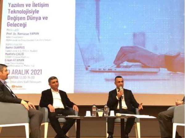 TÜYAFED GENEL BAŞKANI ÇALIŞ, ATLAS ÜNİVERSİTESİ KONFERANSINA KATILDI
