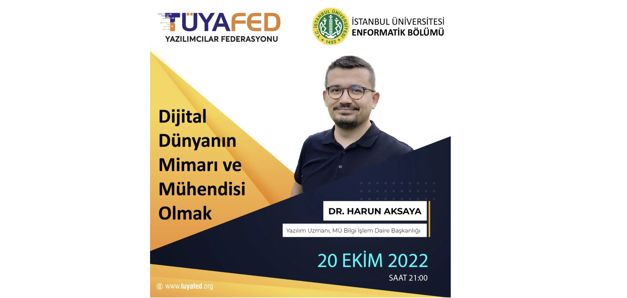 TÜYAFED Yazılımcılar Federasyonu’ndan Dr. Harun Aksaya ile Eğitim Semineri