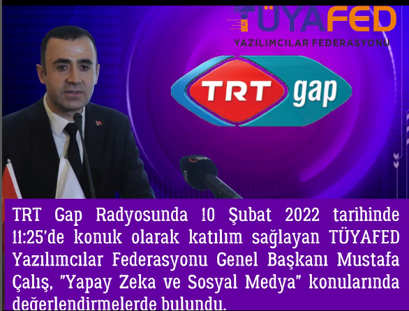 TRT GAP RADYOSUNDA YAPAY ZEKA VE SOSYAL MEDYA KONUSU İŞLENDİ